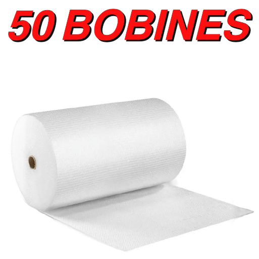 PAPIER BULLE BOBINE 100M x 100CM x 50µ - 50BOBINES