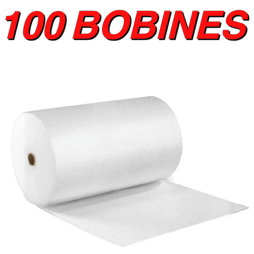 PAPIER BULLE BOBINE 100M x 100CM x 50µ - 100BOBINES